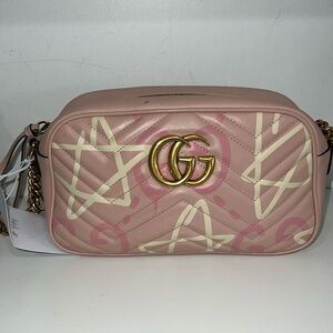 Pink GUCCI Designer Crossbody Bag